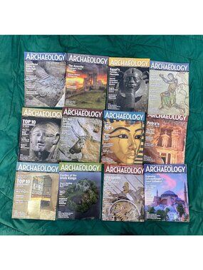 Lot of 12 issues of Archaeology Magazine 2018 to 2020 Very Good Condition